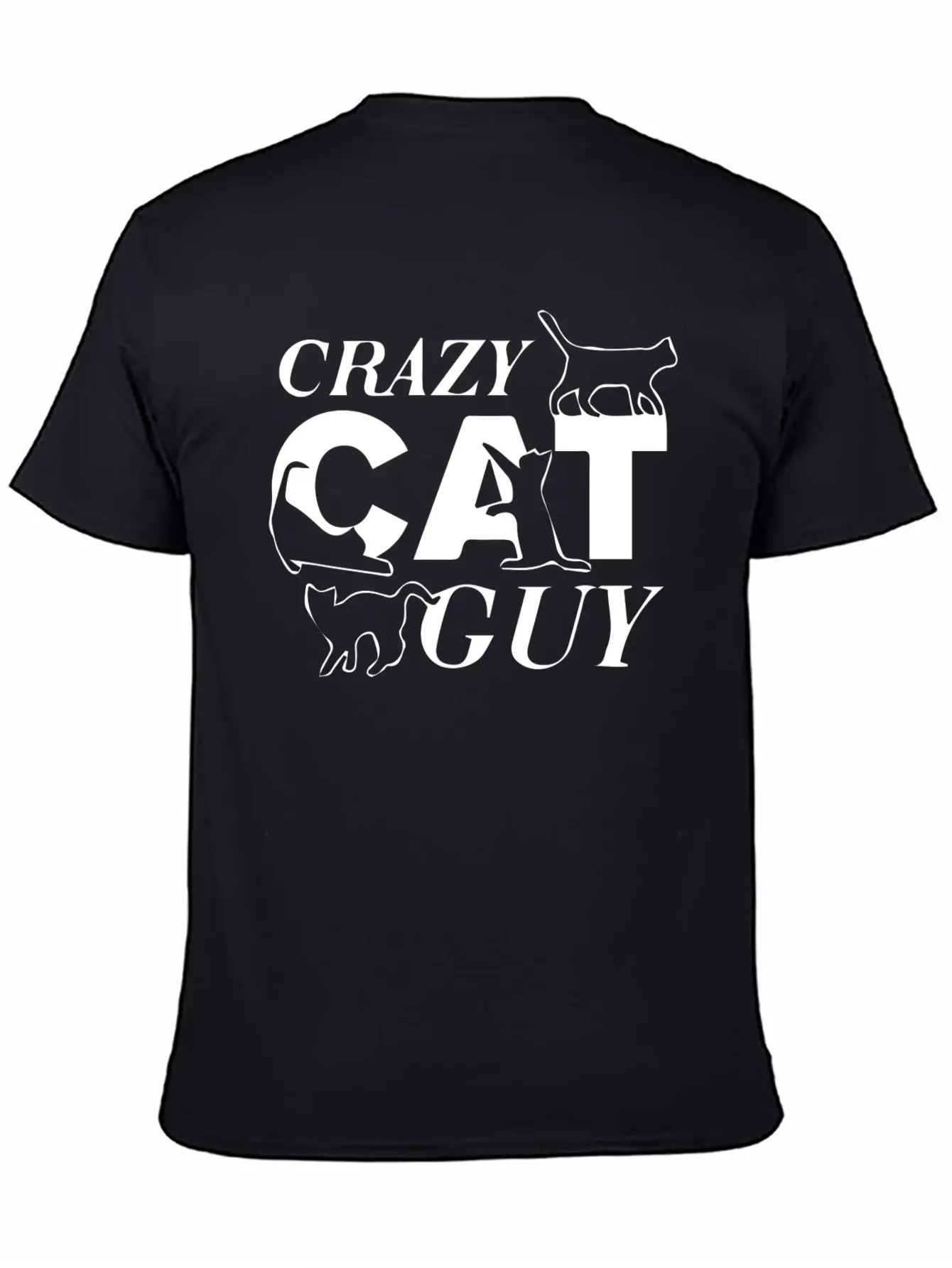 Crazy Cat Guy Unisex Casual T-Shirt – Clean Design For Daily Comfort