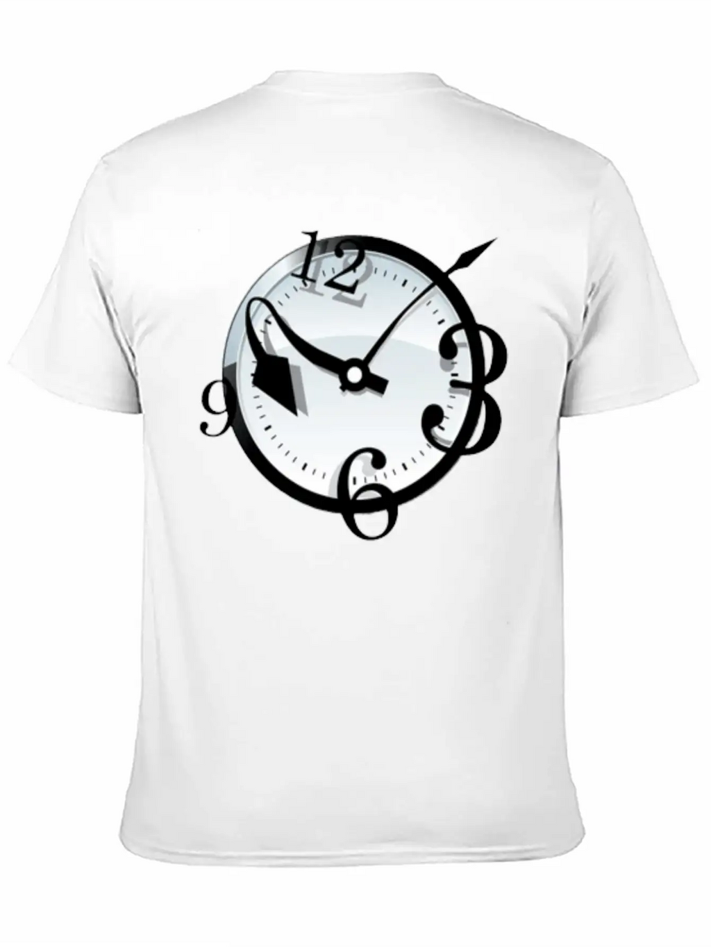 Crazy Clock Breathable Soft Cotton T-Shirt – Timeless Casual Look