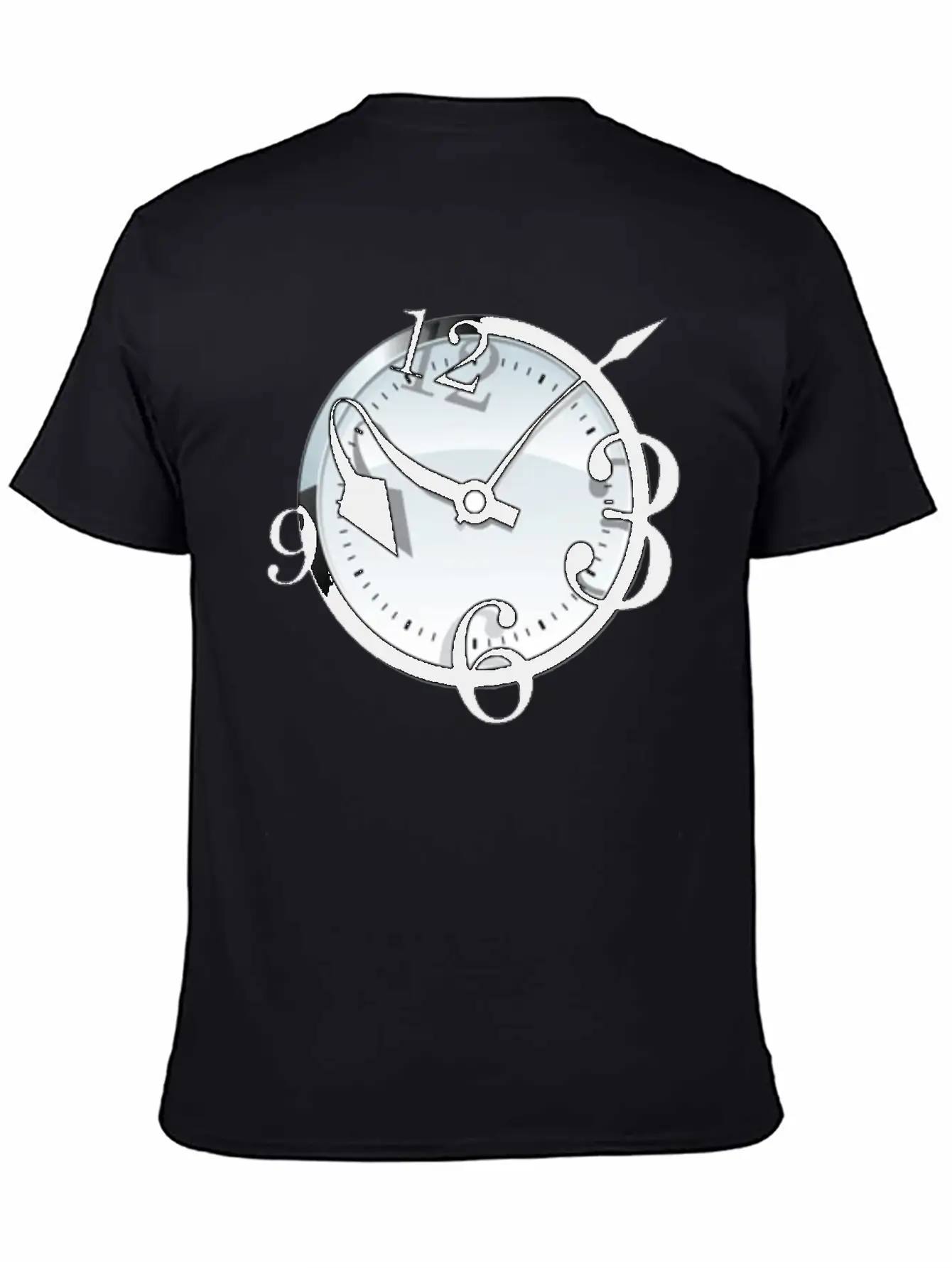 Crazy Clock Breathable Soft Cotton T-Shirt – Timeless Casual Look
