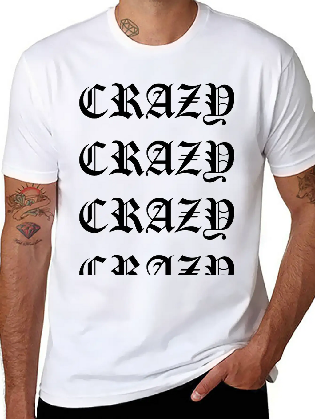 Crazy Crazy Crazy Crazy Stylish Everyday T-Shirt – Unisex Basic Cotton Tee