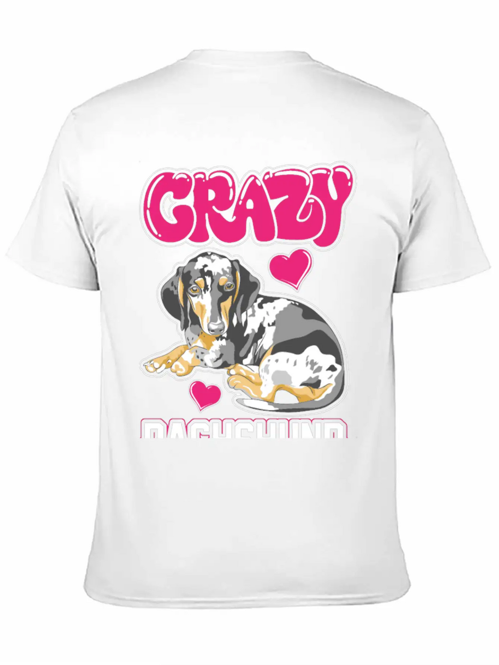 Crazy Dachshund Lady Unisex Casual T-Shirt – Clean Design For Daily Comfort