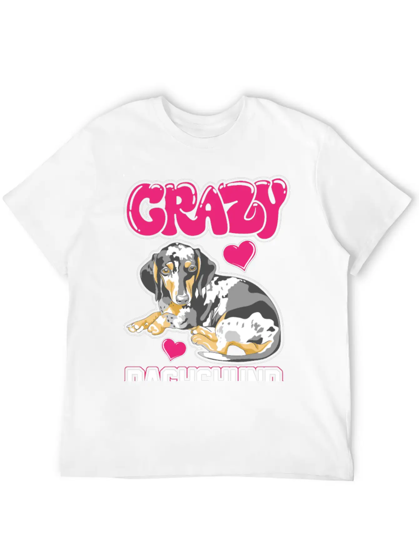 Crazy Dachshund Lady Unisex Casual T-Shirt – Clean Design For Daily Comfort