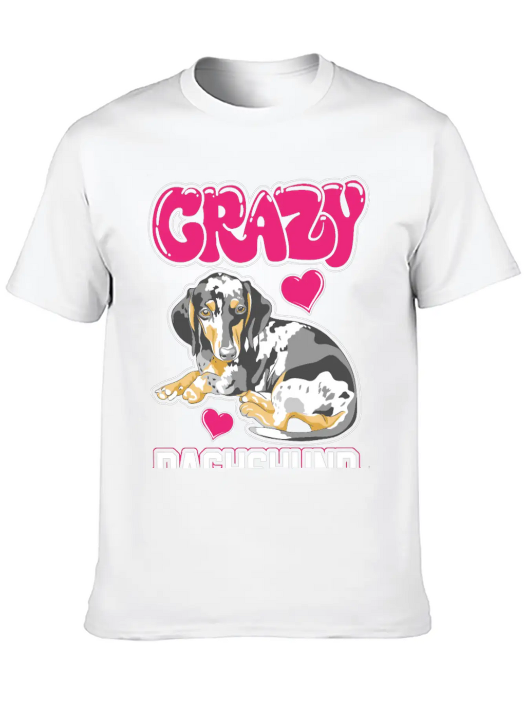 Crazy Dachshund Lady Unisex Casual T-Shirt – Clean Design For Daily Comfort