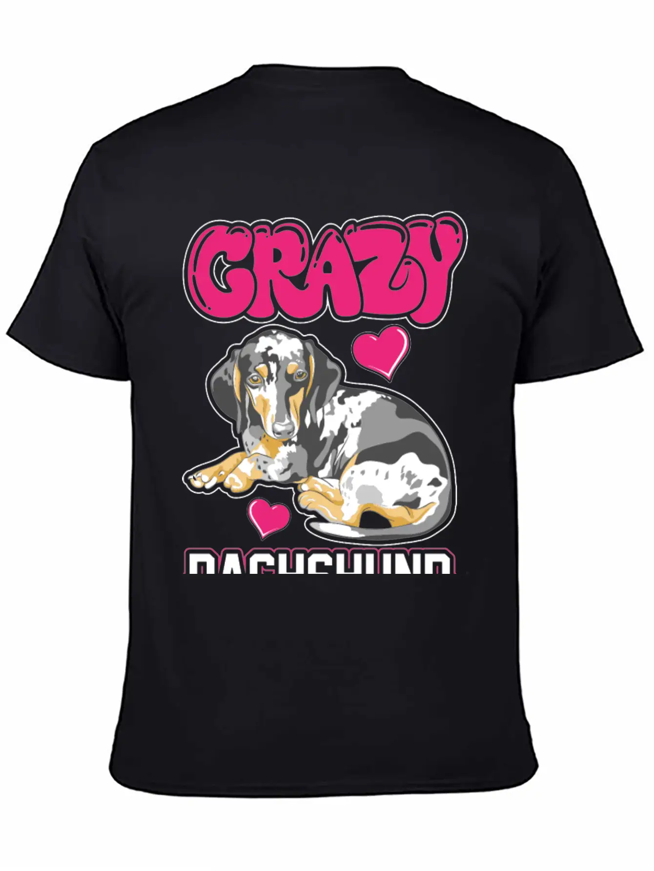 Crazy Dachshund Lady Unisex Casual T-Shirt – Clean Design For Daily Comfort