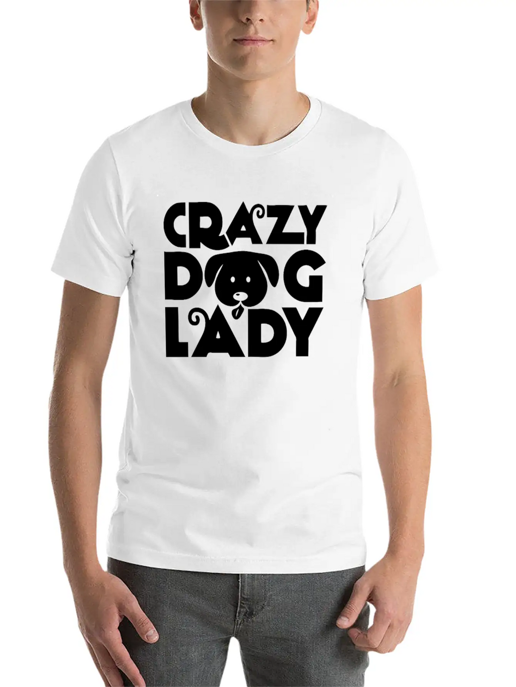 Crazy Dog Lady Unisex Casual T-Shirt – Clean Design For Daily Comfort