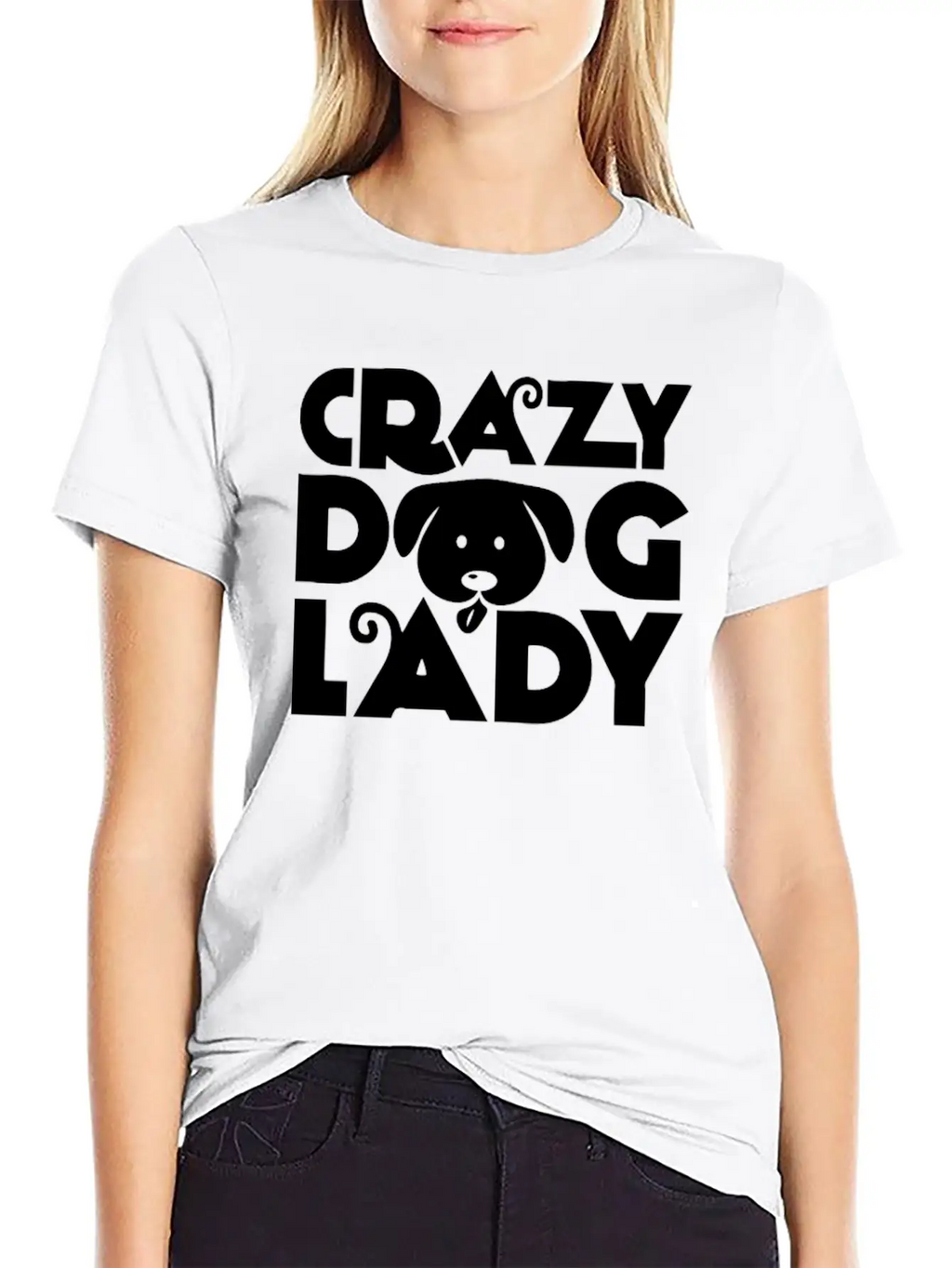 Crazy Dog Lady Unisex Casual T-Shirt – Clean Design For Daily Comfort
