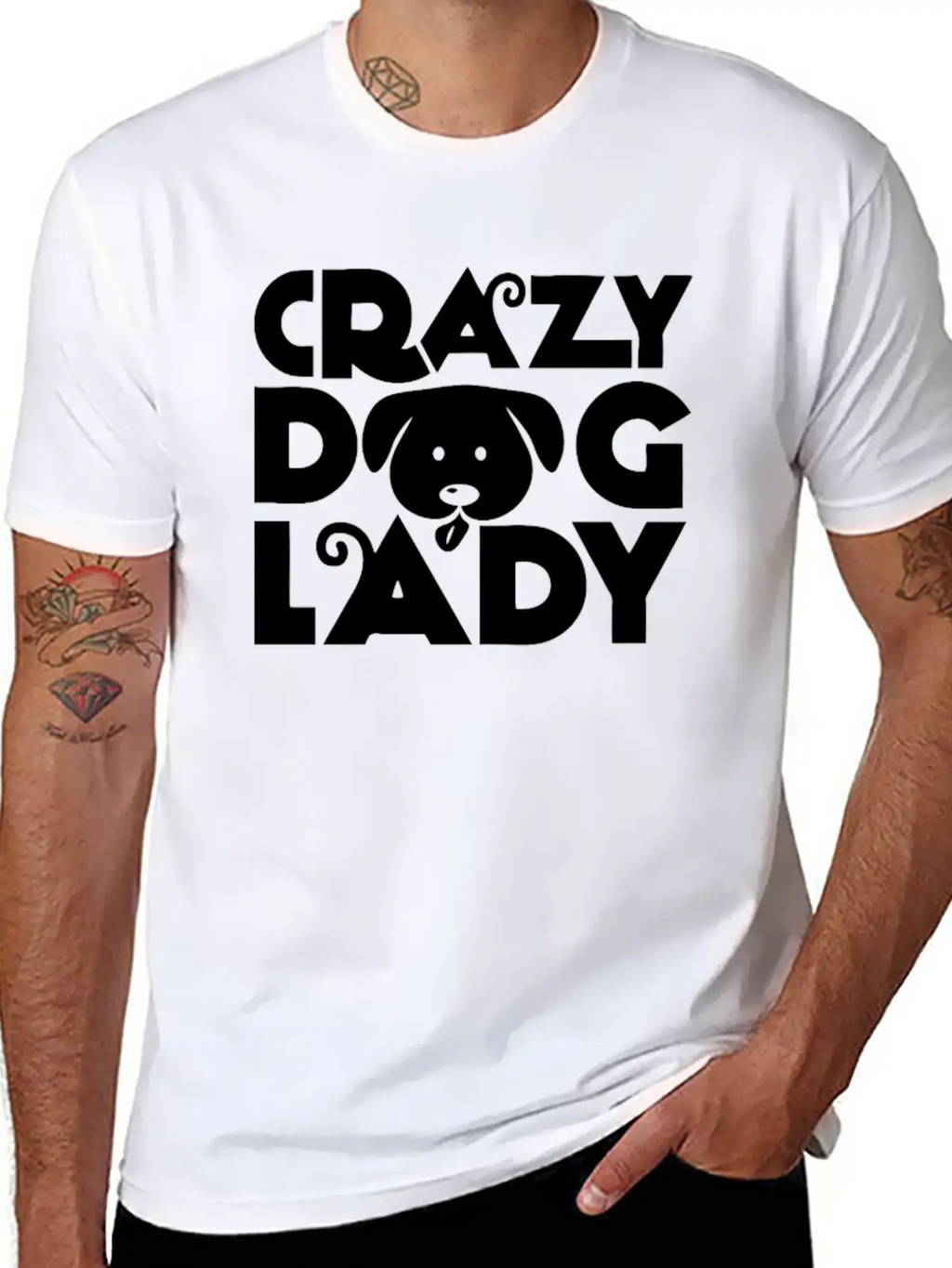 Crazy Dog Lady Unisex Casual T-Shirt – Clean Design For Daily Comfort