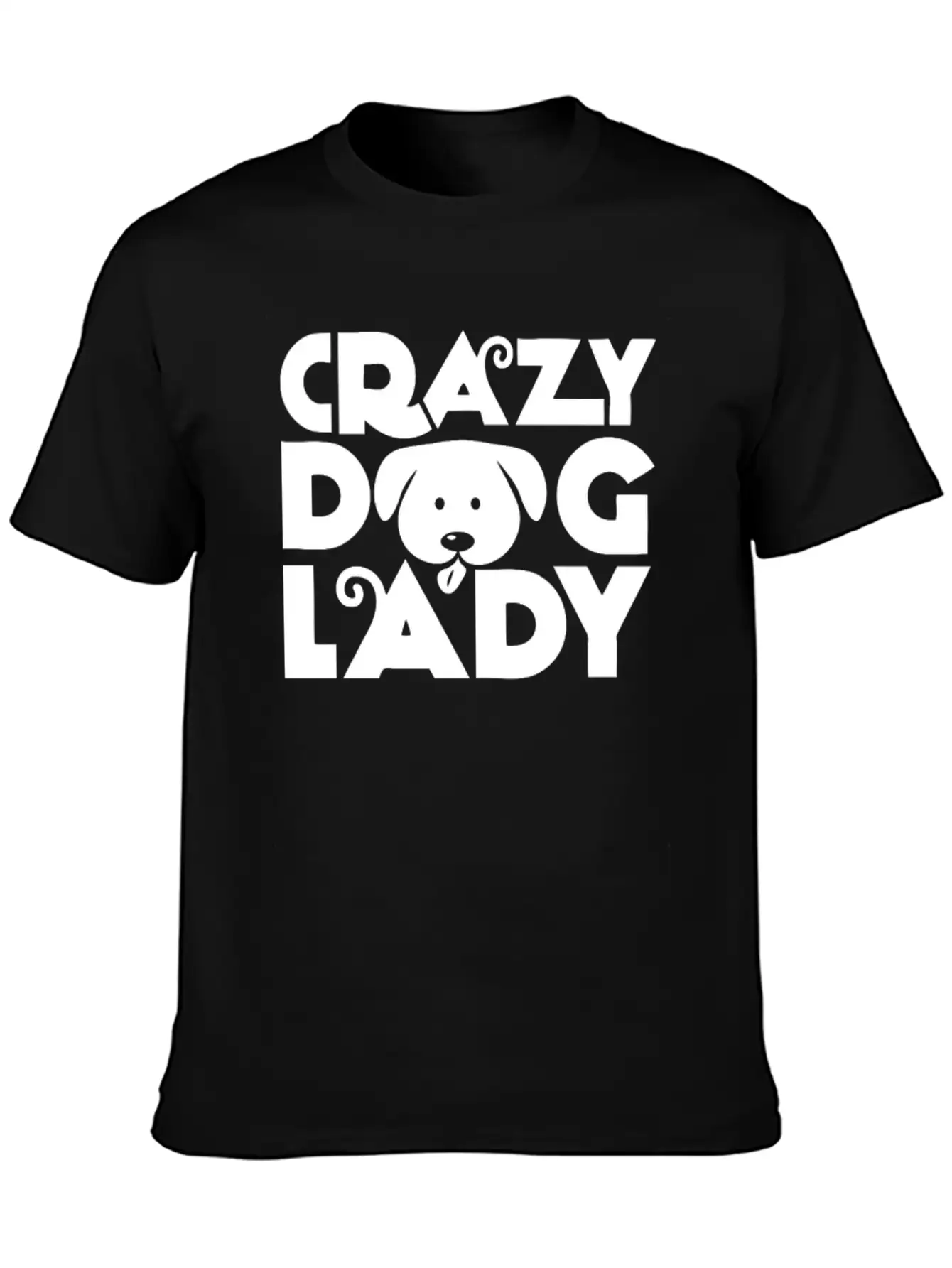 Crazy Dog Lady Unisex Casual T-Shirt – Clean Design For Daily Comfort