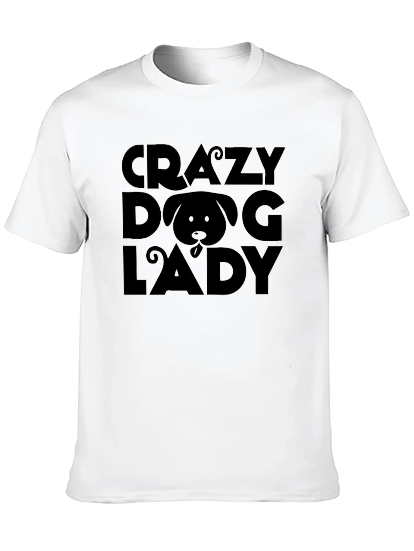 Crazy Dog Lady Unisex Casual T-Shirt – Clean Design For Daily Comfort