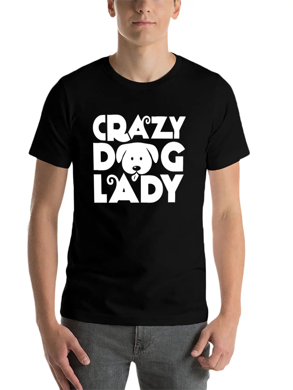 Crazy Dog Lady Unisex Casual T-Shirt – Clean Design For Daily Comfort