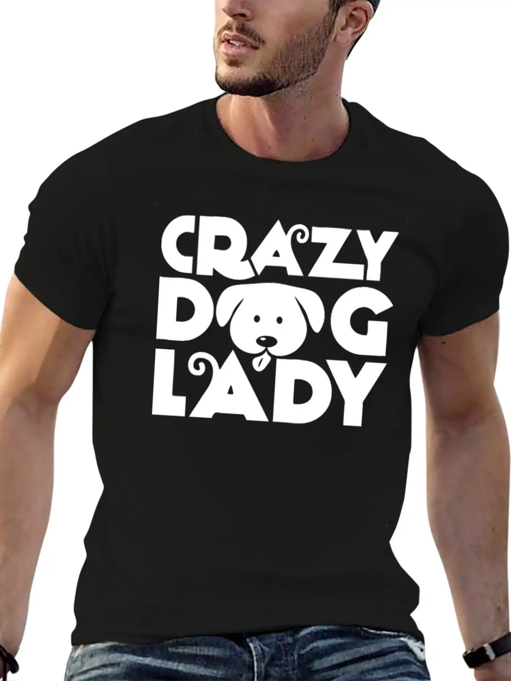 Crazy Dog Lady Unisex Casual T-Shirt – Clean Design For Daily Comfort