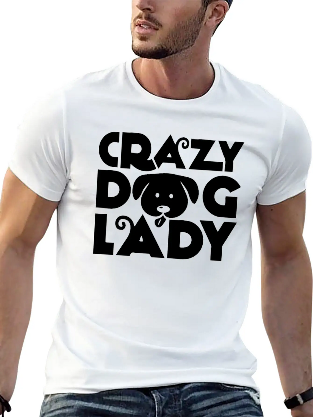 Crazy Dog Lady Unisex Casual T-Shirt – Clean Design For Daily Comfort