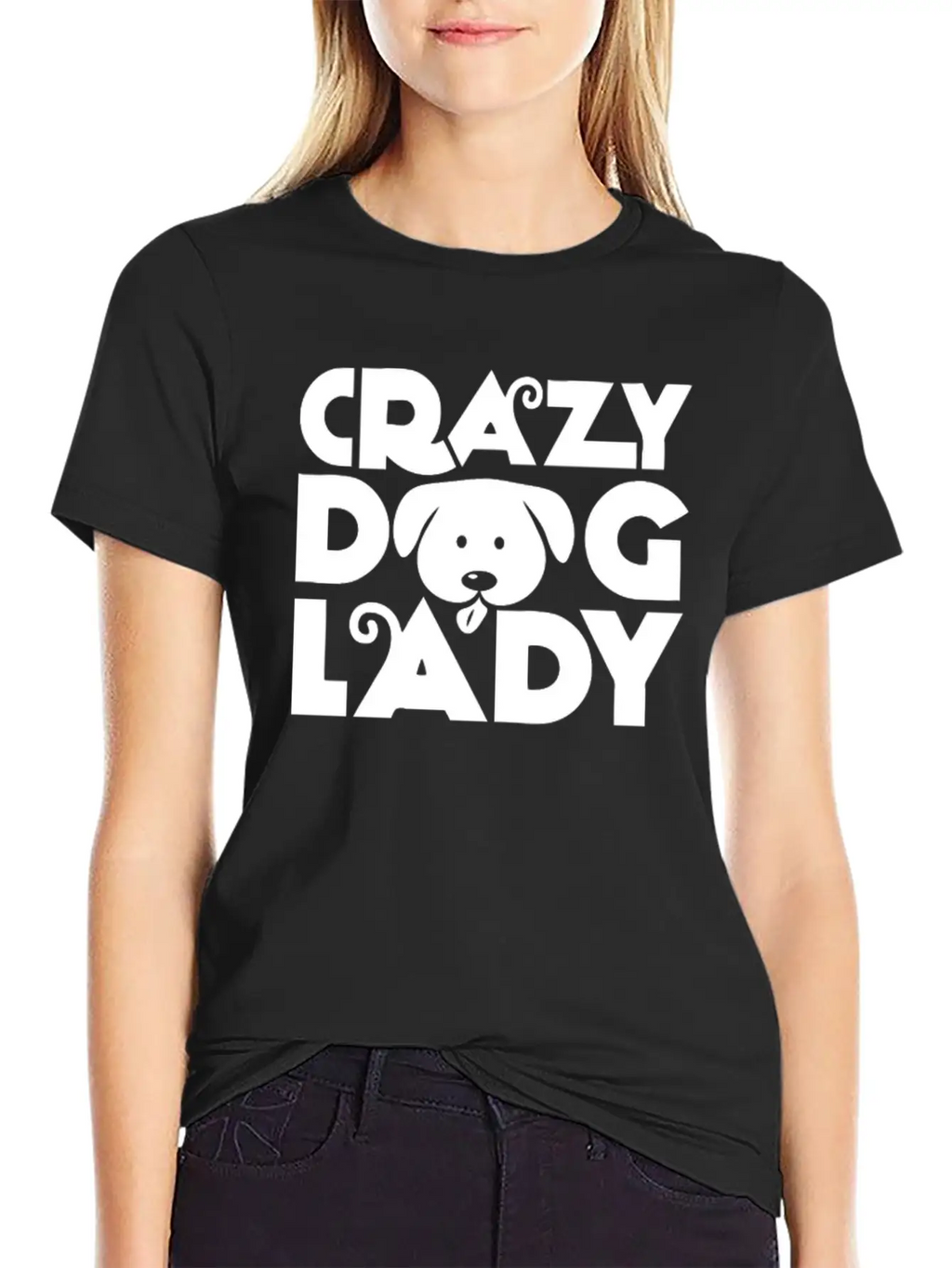 Crazy Dog Lady Unisex Casual T-Shirt – Clean Design For Daily Comfort