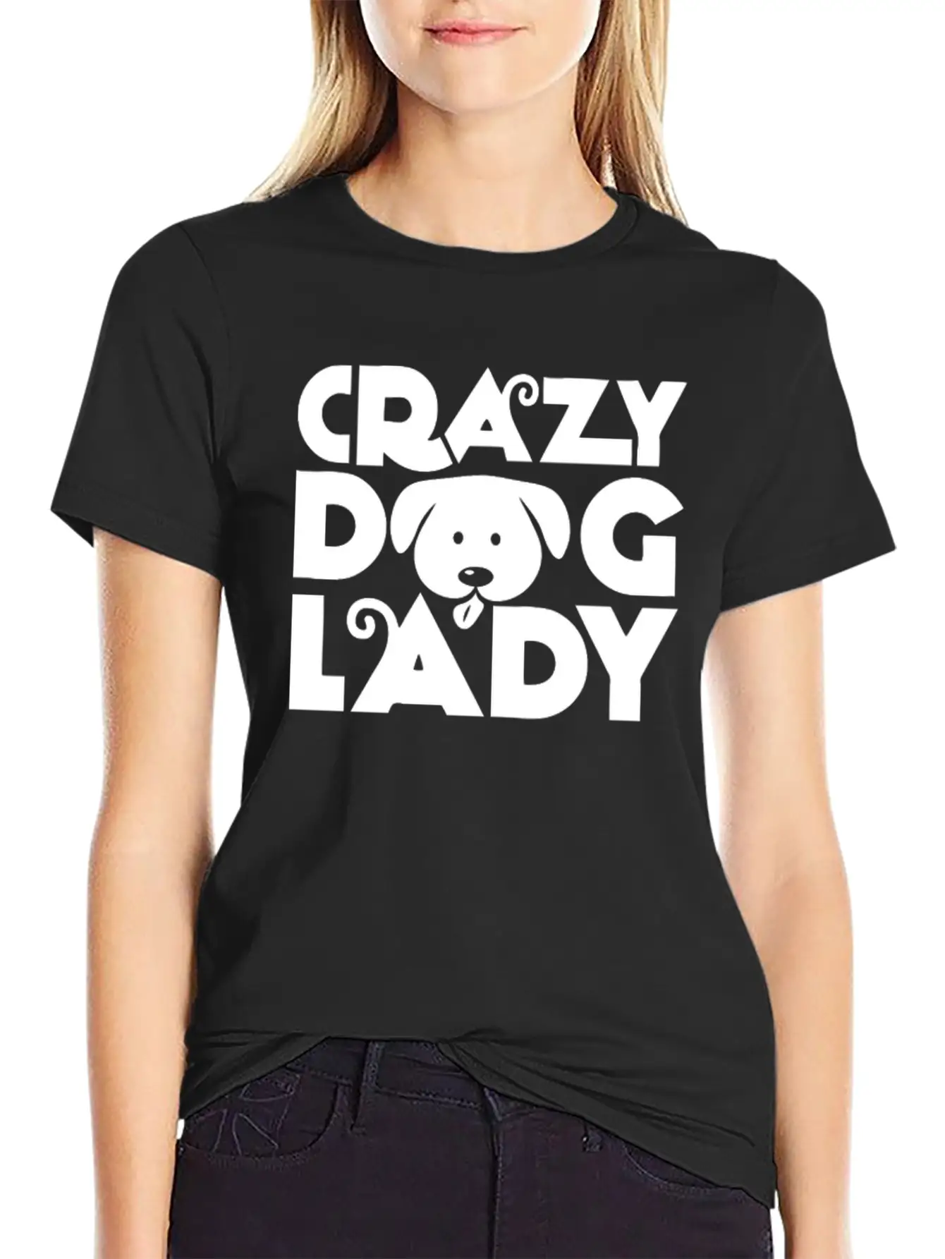 Crazy Dog Lady Unisex Casual T-Shirt – Clean Design For Daily Comfort