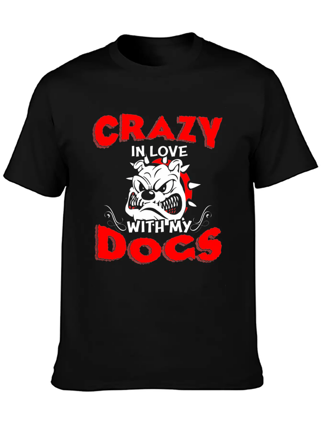 Crazy In Love With My Dogs T Shirt Stylish Everyday T-Shirt – Unisex Basic Cotton Tee