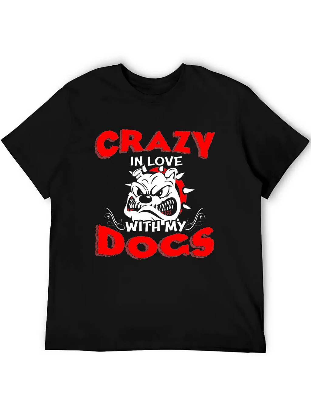 Crazy In Love With My Dogs T Shirt Stylish Everyday T-Shirt – Unisex Basic Cotton Tee