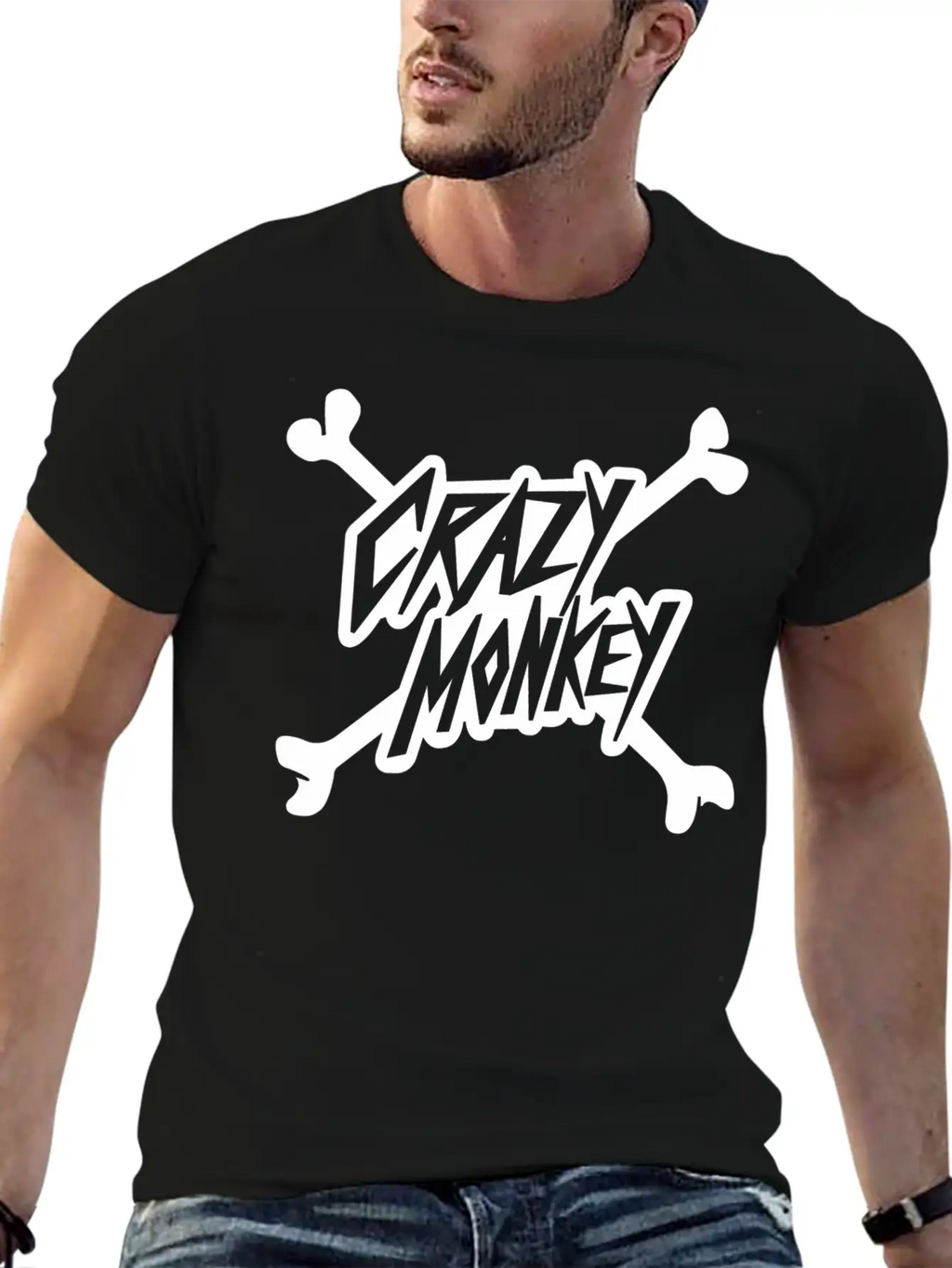 Crazy Monkey Unisex Casual T-Shirt – Clean Design For Daily Comfort
