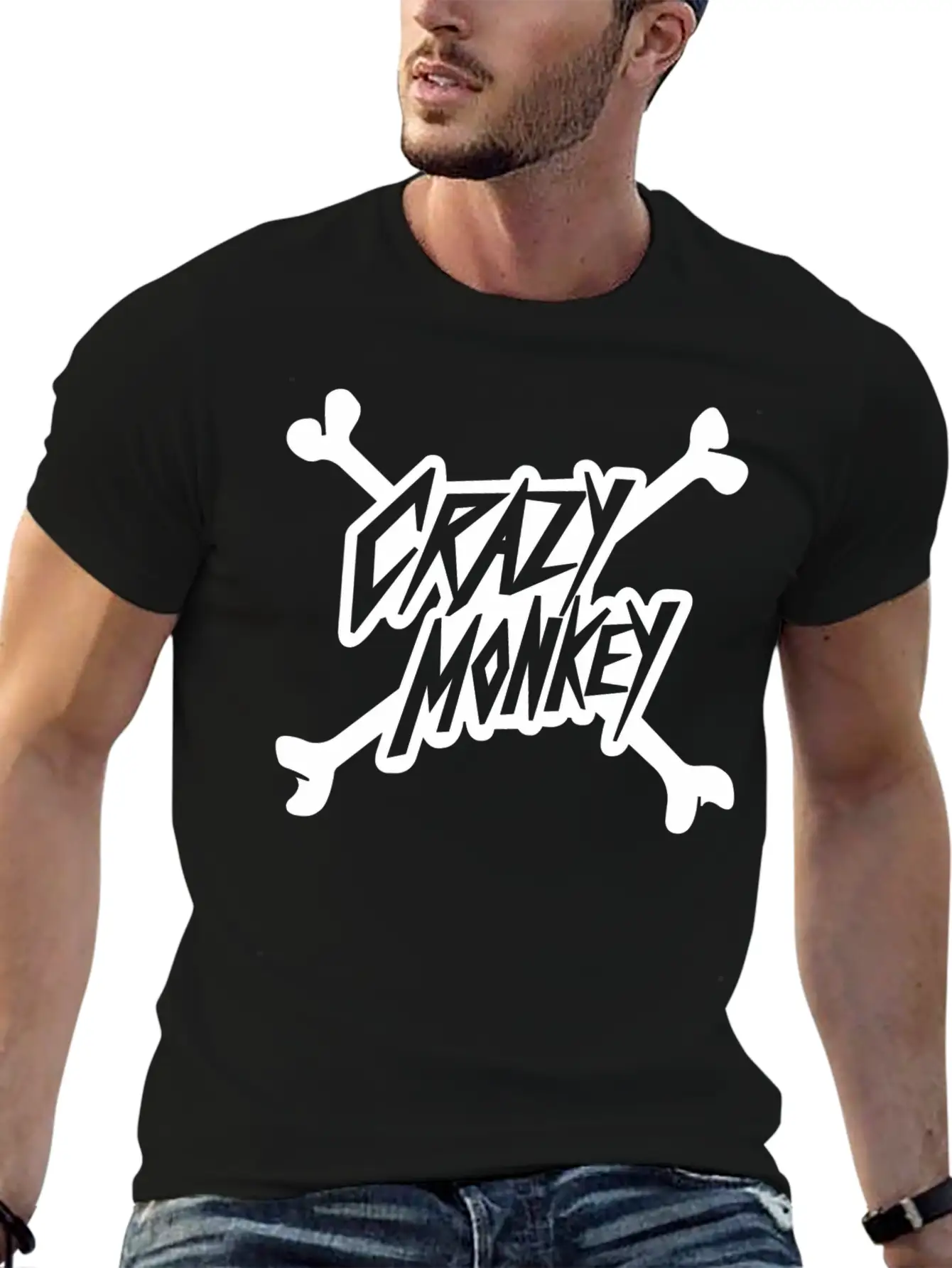 Crazy Monkey Unisex Casual T-Shirt – Clean Design For Daily Comfort