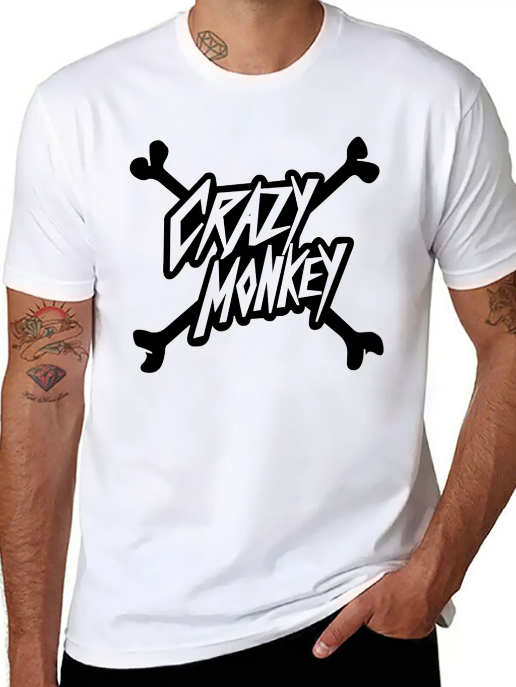 Crazy Monkey Unisex Casual T-Shirt – Clean Design For Daily Comfort