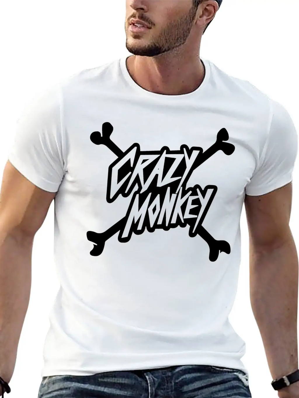 Crazy Monkey Unisex Casual T-Shirt – Clean Design For Daily Comfort