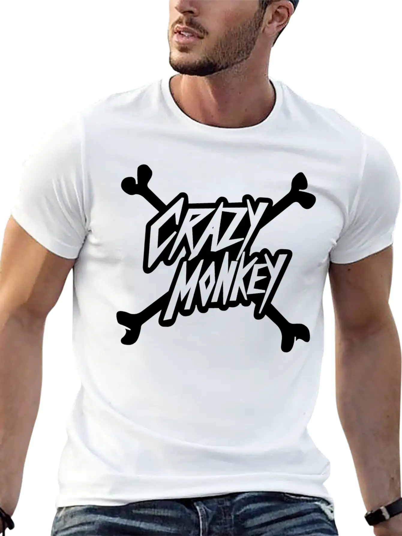 Crazy Monkey Unisex Casual T-Shirt – Clean Design For Daily Comfort
