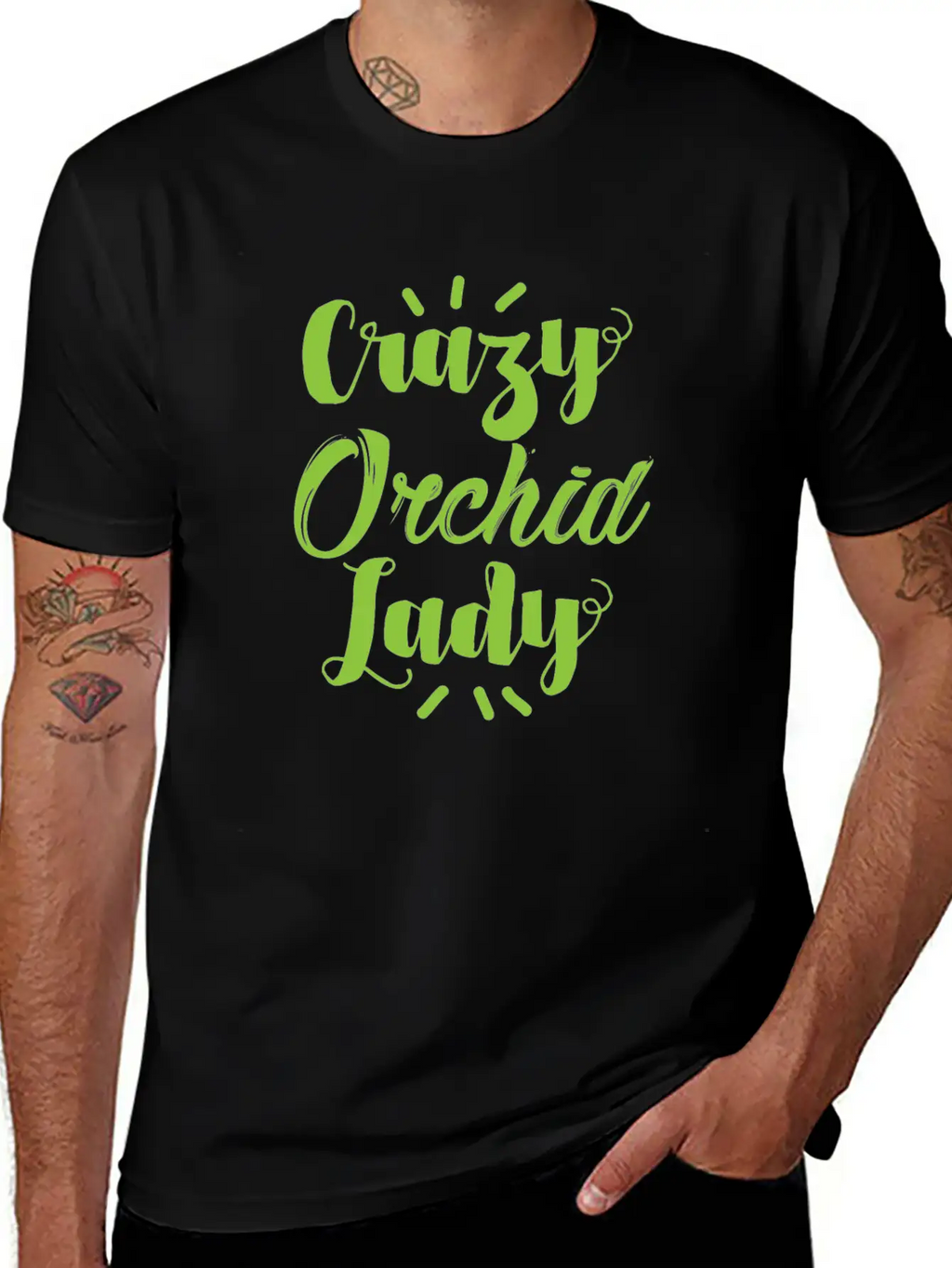 Crazy Orchid Lady Breathable Soft Cotton T-Shirt – Timeless Casual Look