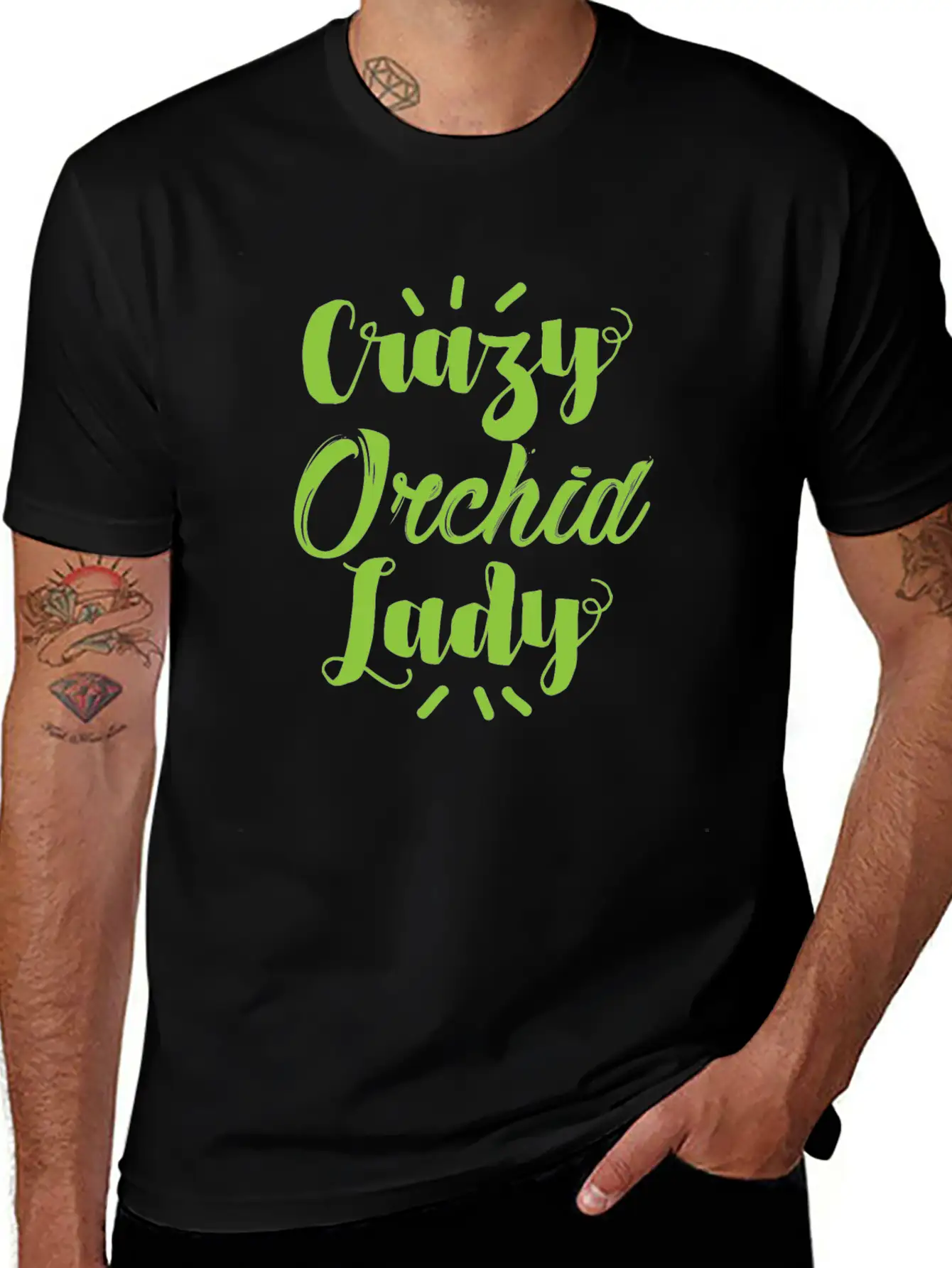 Crazy Orchid Lady Breathable Soft Cotton T-Shirt – Timeless Casual Look