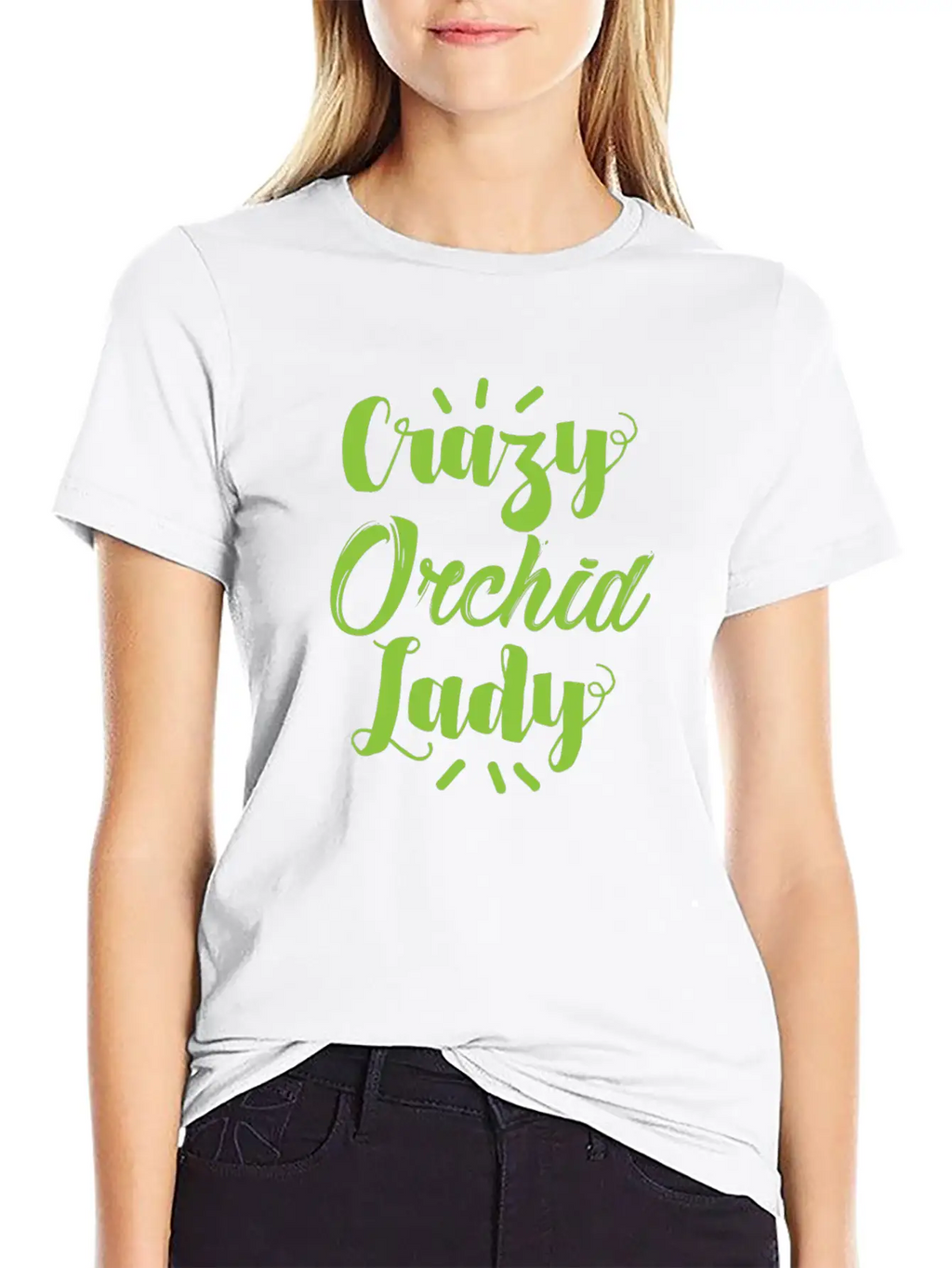 Crazy Orchid Lady Breathable Soft Cotton T-Shirt – Timeless Casual Look