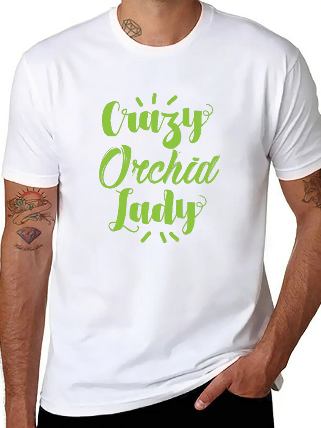 Crazy Orchid Lady Breathable Soft Cotton T-Shirt – Timeless Casual Look