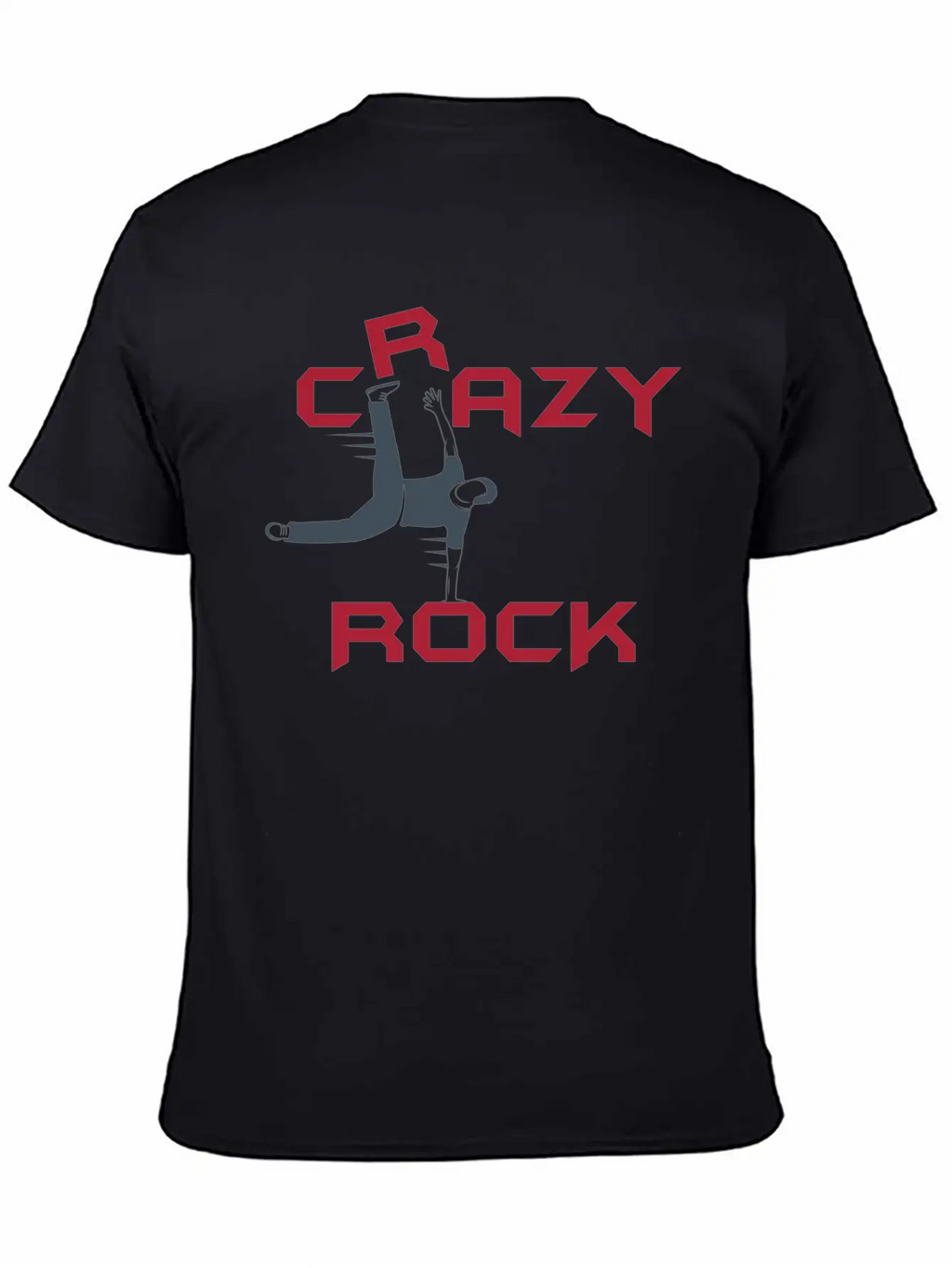 Crazy Rock Unisex Short Sleeve Soft Cotton T-Shirt – Casual Everyday Wear