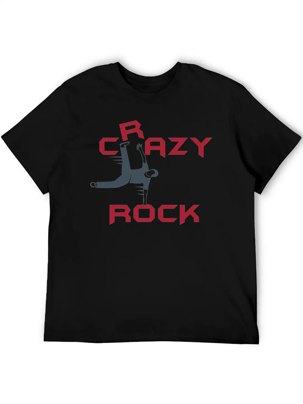 Crazy Rock Unisex Short Sleeve Soft Cotton T-Shirt – Casual Everyday Wear