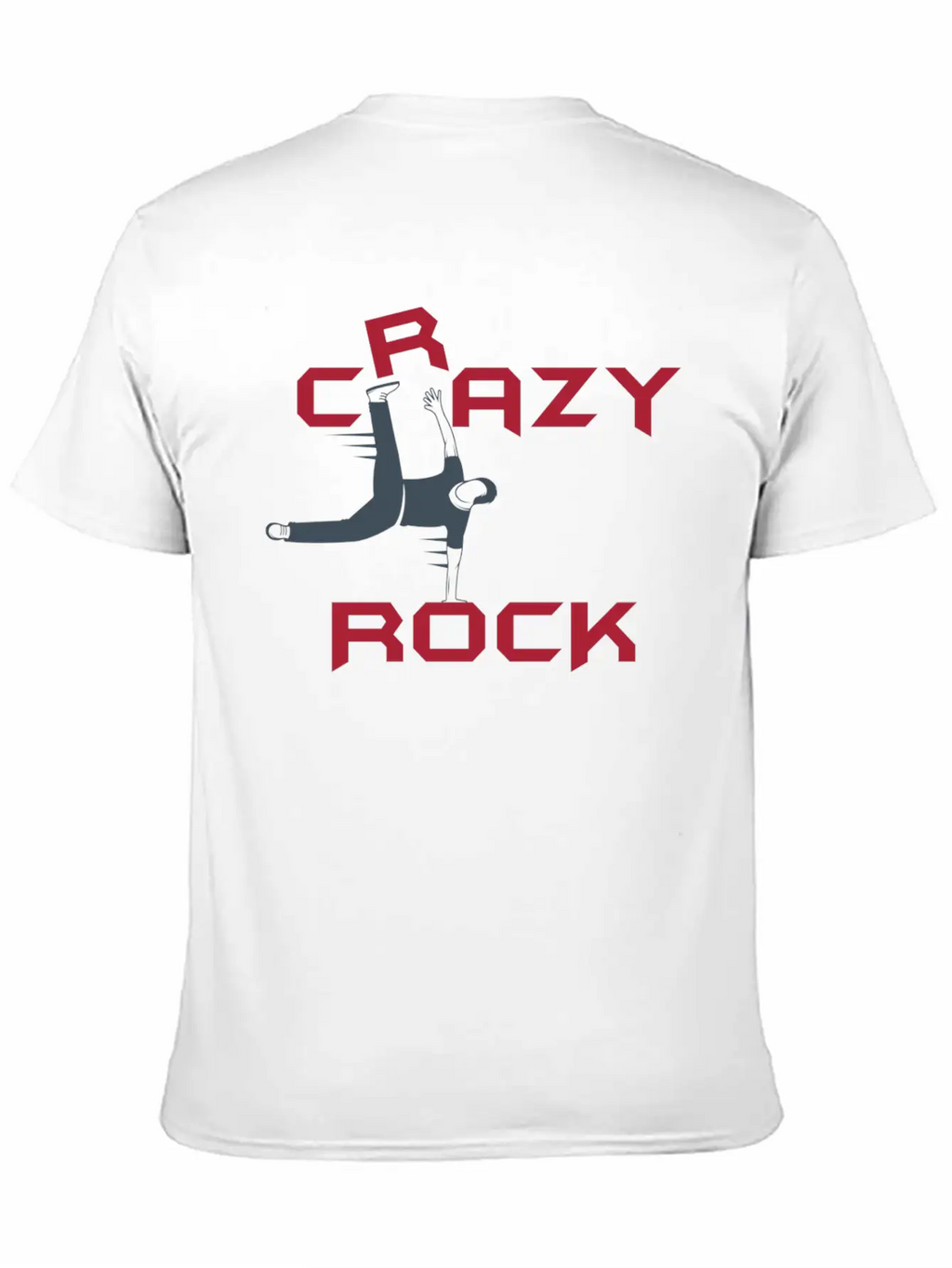Crazy Rock Unisex Short Sleeve Soft Cotton T-Shirt – Casual Everyday Wear