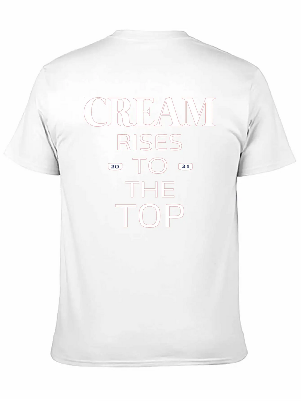 Cream Rises Casual Graphic T-Shirt – Simple And Comfortable Daily Wear