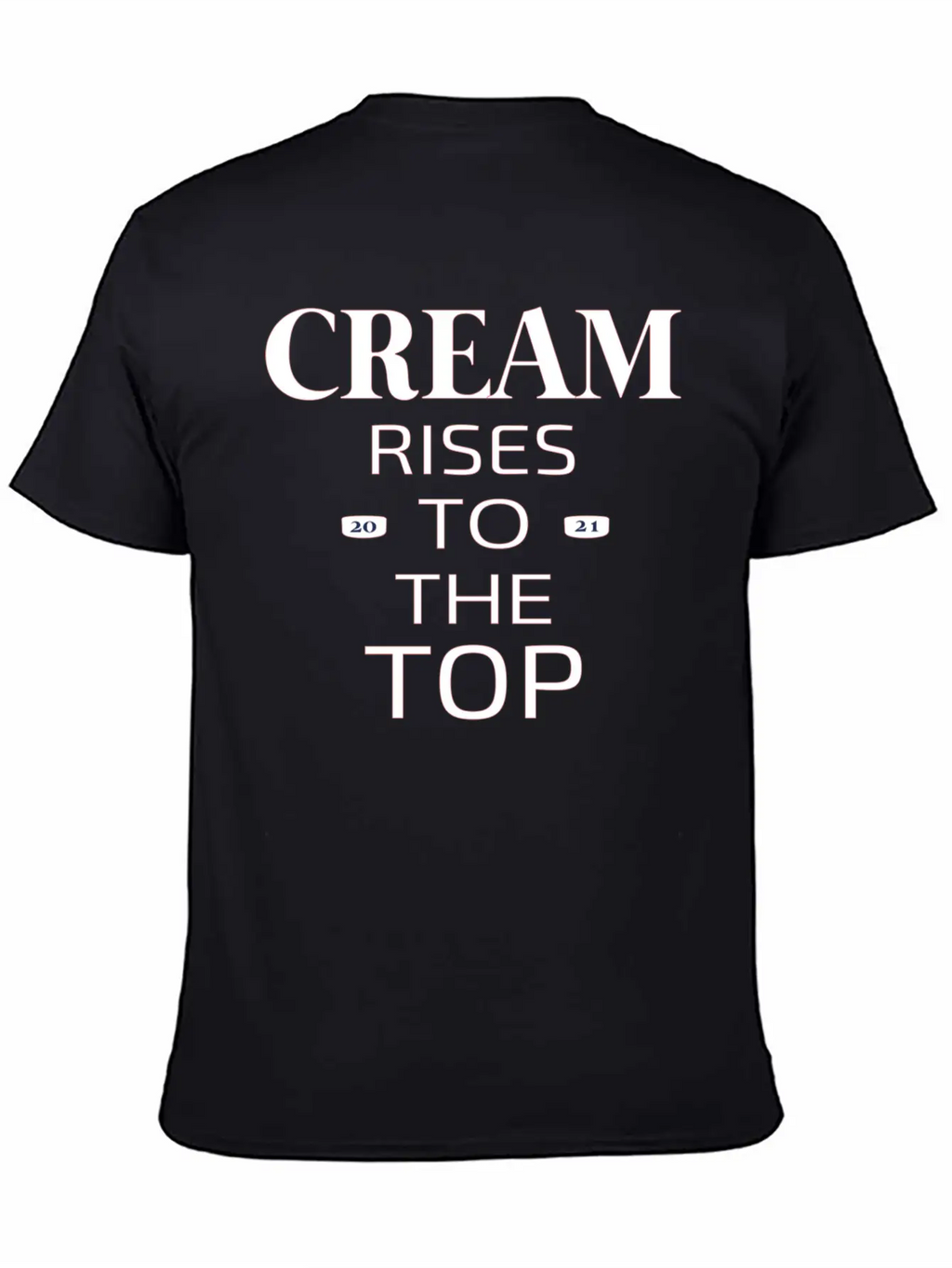 Cream Rises Casual Graphic T-Shirt – Simple And Comfortable Daily Wear