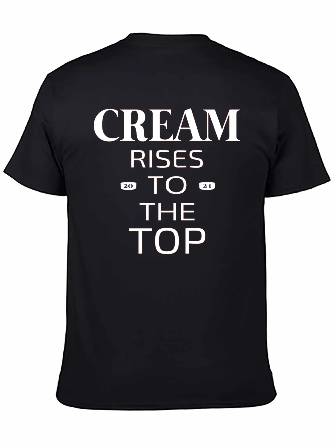 Cream Rises Casual Graphic T-Shirt – Simple And Comfortable Daily Wear