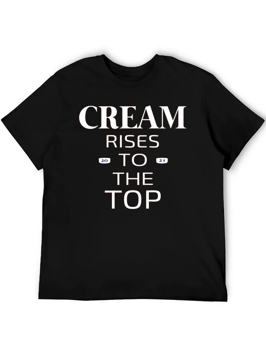 Cream Rises Casual Graphic T-Shirt – Simple And Comfortable Daily Wear