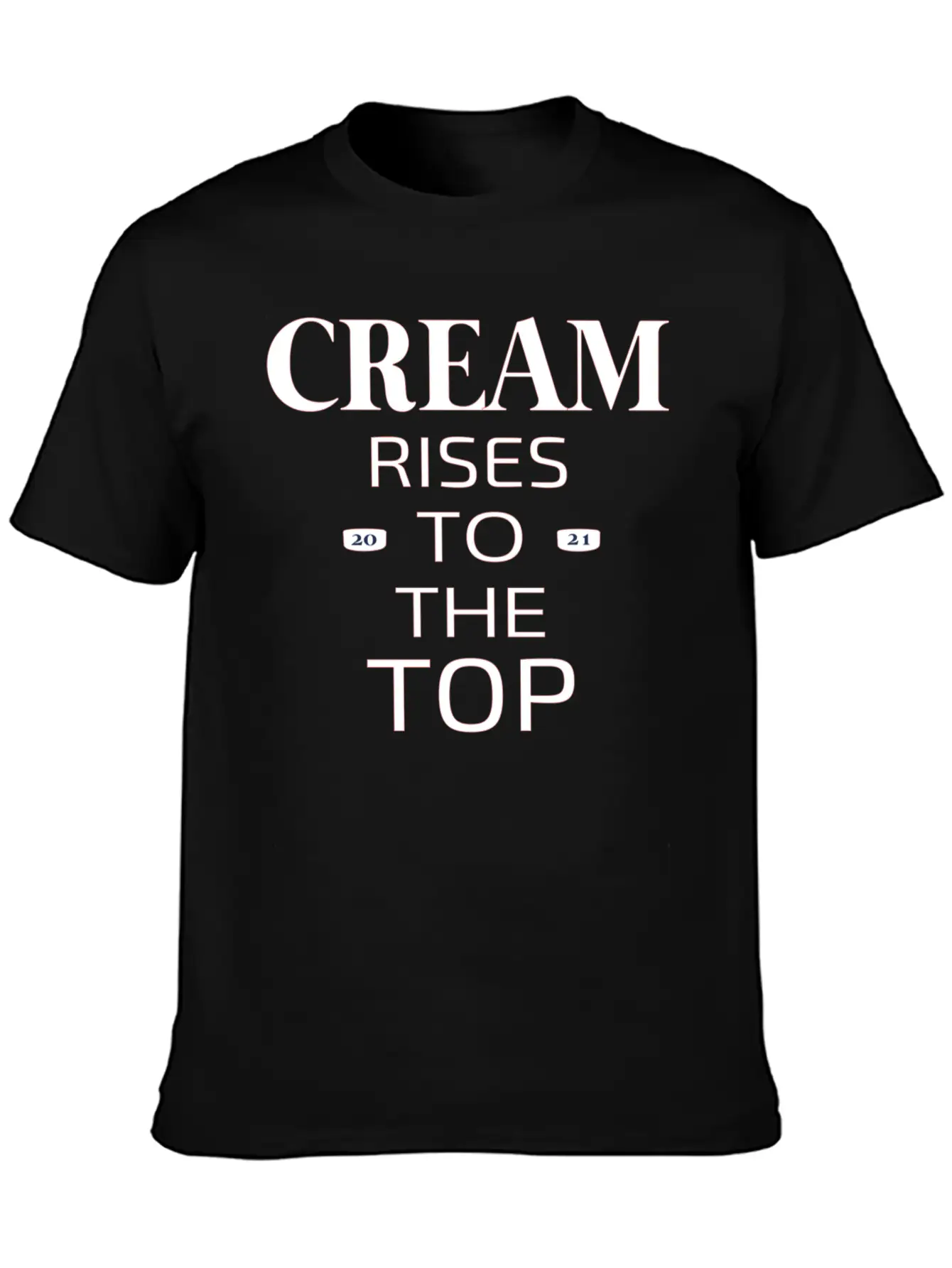 Cream Rises Casual Graphic T-Shirt – Simple And Comfortable Daily Wear