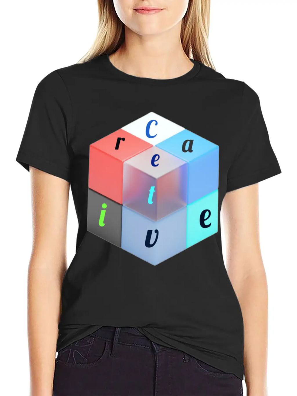 Creative Classic Fit Graphic Tee For Daily Comfort – Unisex Cotton Shirt