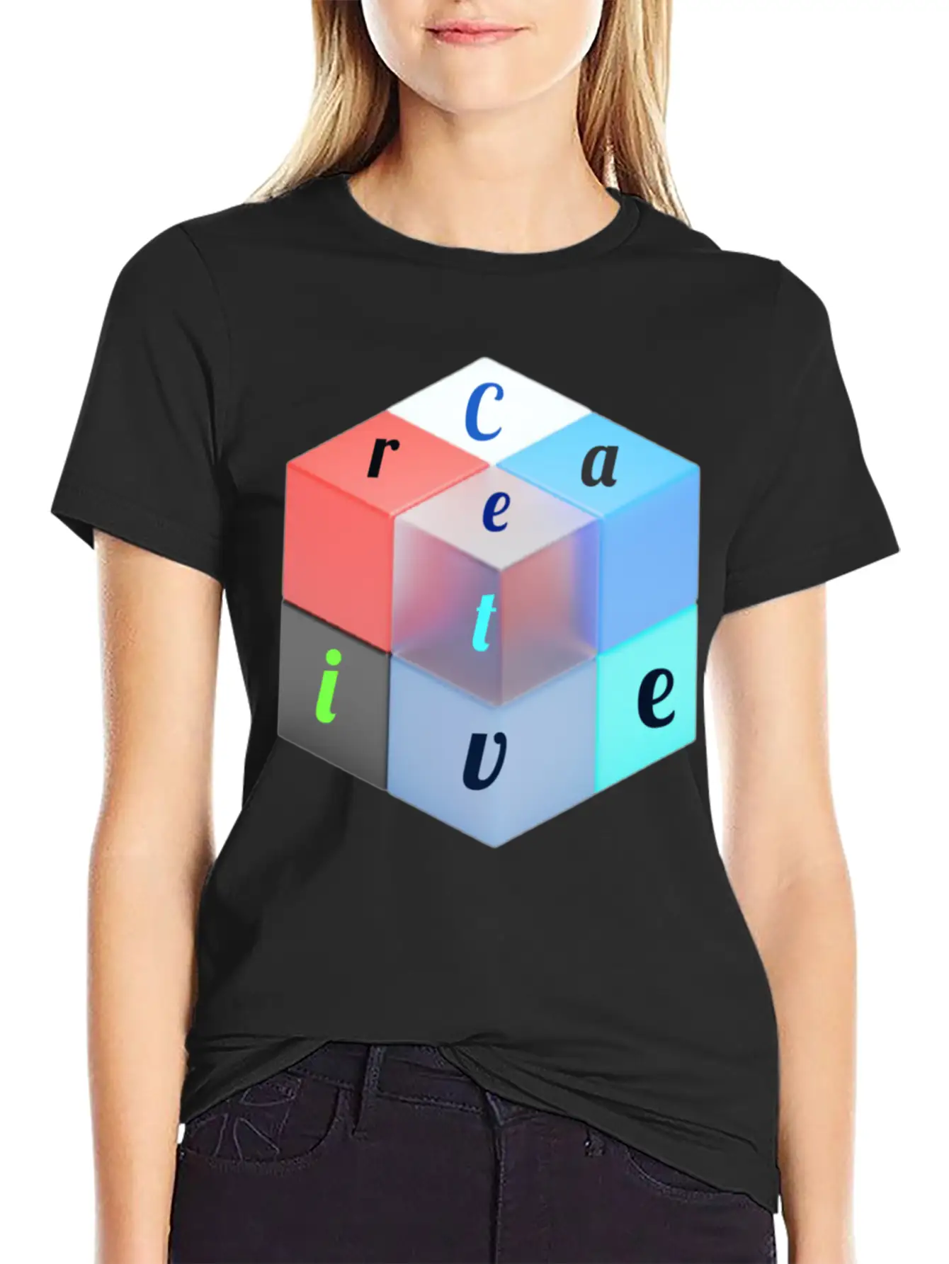 Creative Classic Fit Graphic Tee For Daily Comfort – Unisex Cotton Shirt