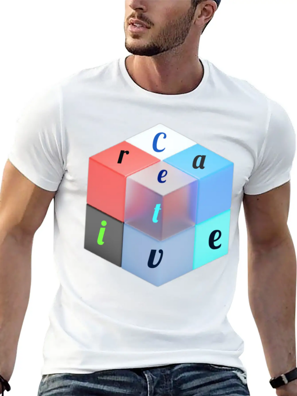 Creative Classic Fit Graphic Tee For Daily Comfort – Unisex Cotton Shirt