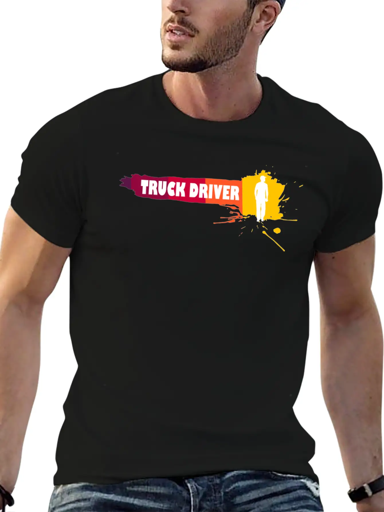 Creative Truck Driver Gift Idea Breathable Soft Cotton T-Shirt – Timeless Casual Look