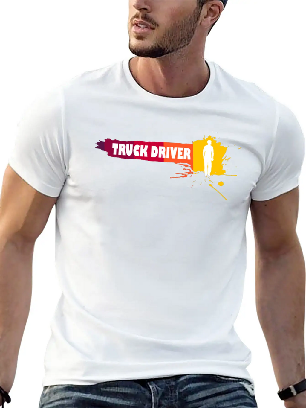 Creative Truck Driver Gift Idea Breathable Soft Cotton T-Shirt – Timeless Casual Look