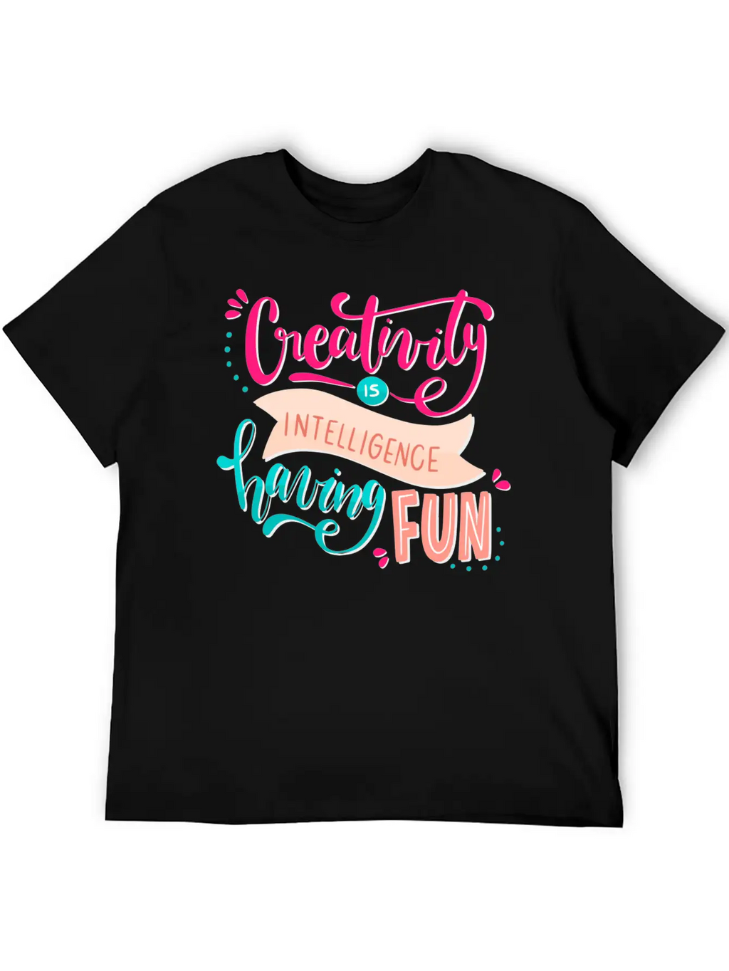 Creativity Unisex Short Sleeve Soft Cotton T-Shirt – Casual Everyday Wear