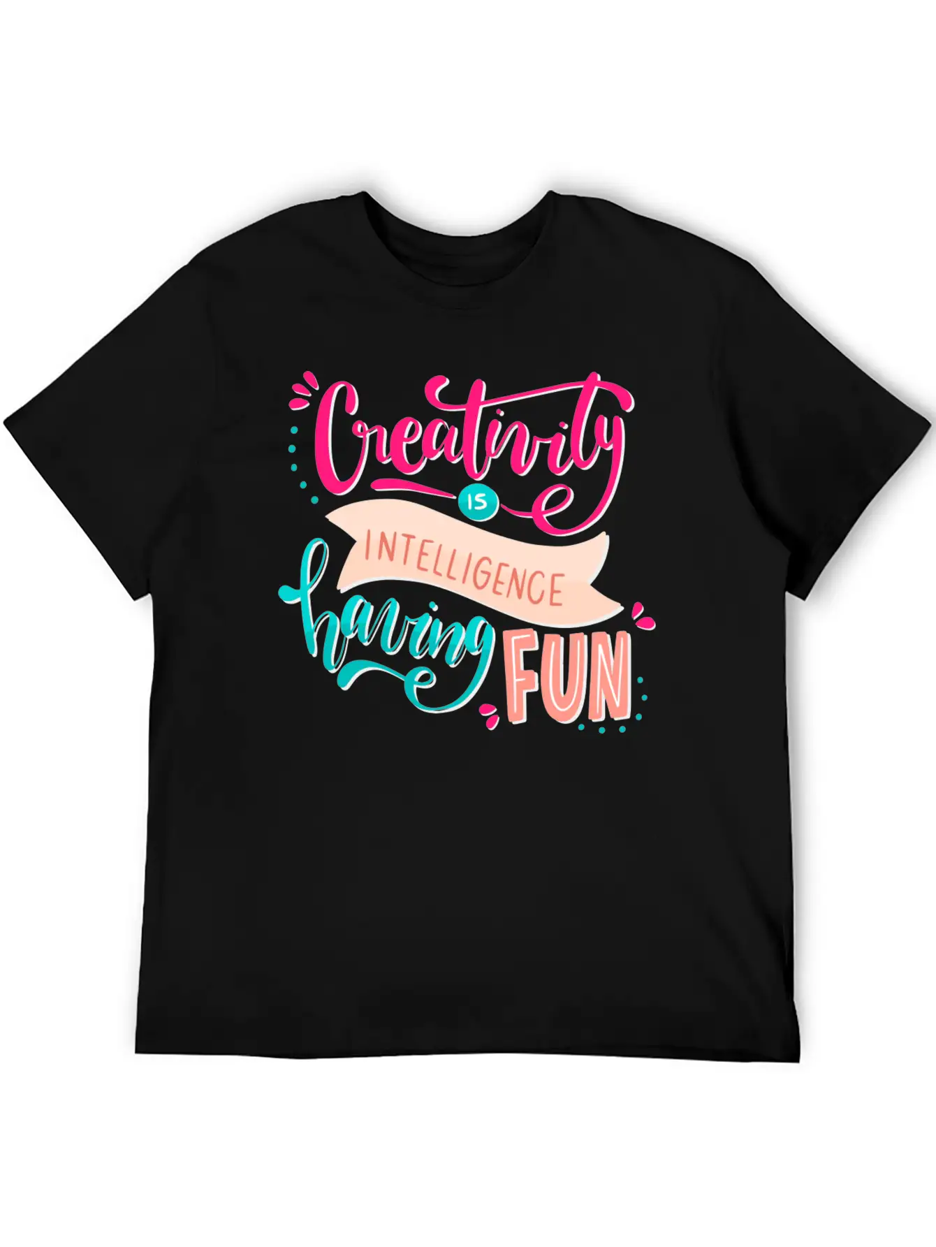 Creativity Unisex Short Sleeve Soft Cotton T-Shirt – Casual Everyday Wear