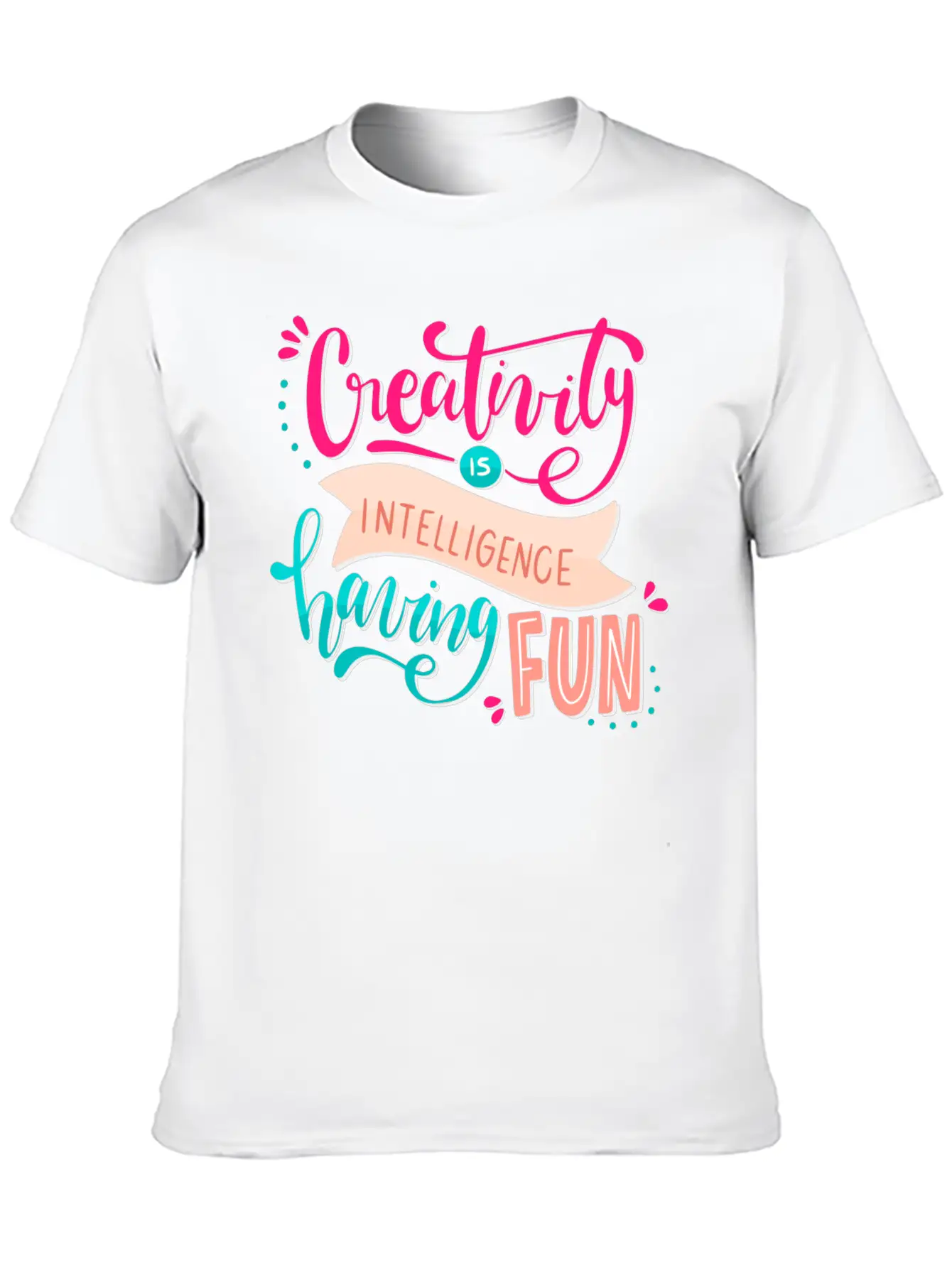 Creativity Unisex Short Sleeve Soft Cotton T-Shirt – Casual Everyday Wear