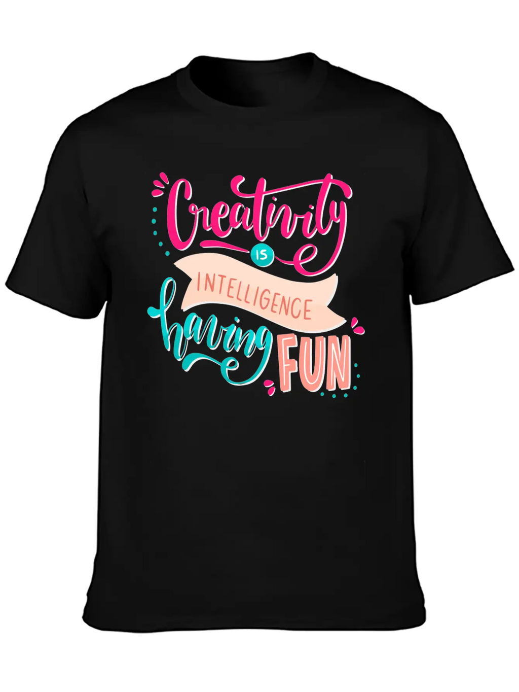 Creativity Unisex Short Sleeve Soft Cotton T-Shirt – Casual Everyday Wear
