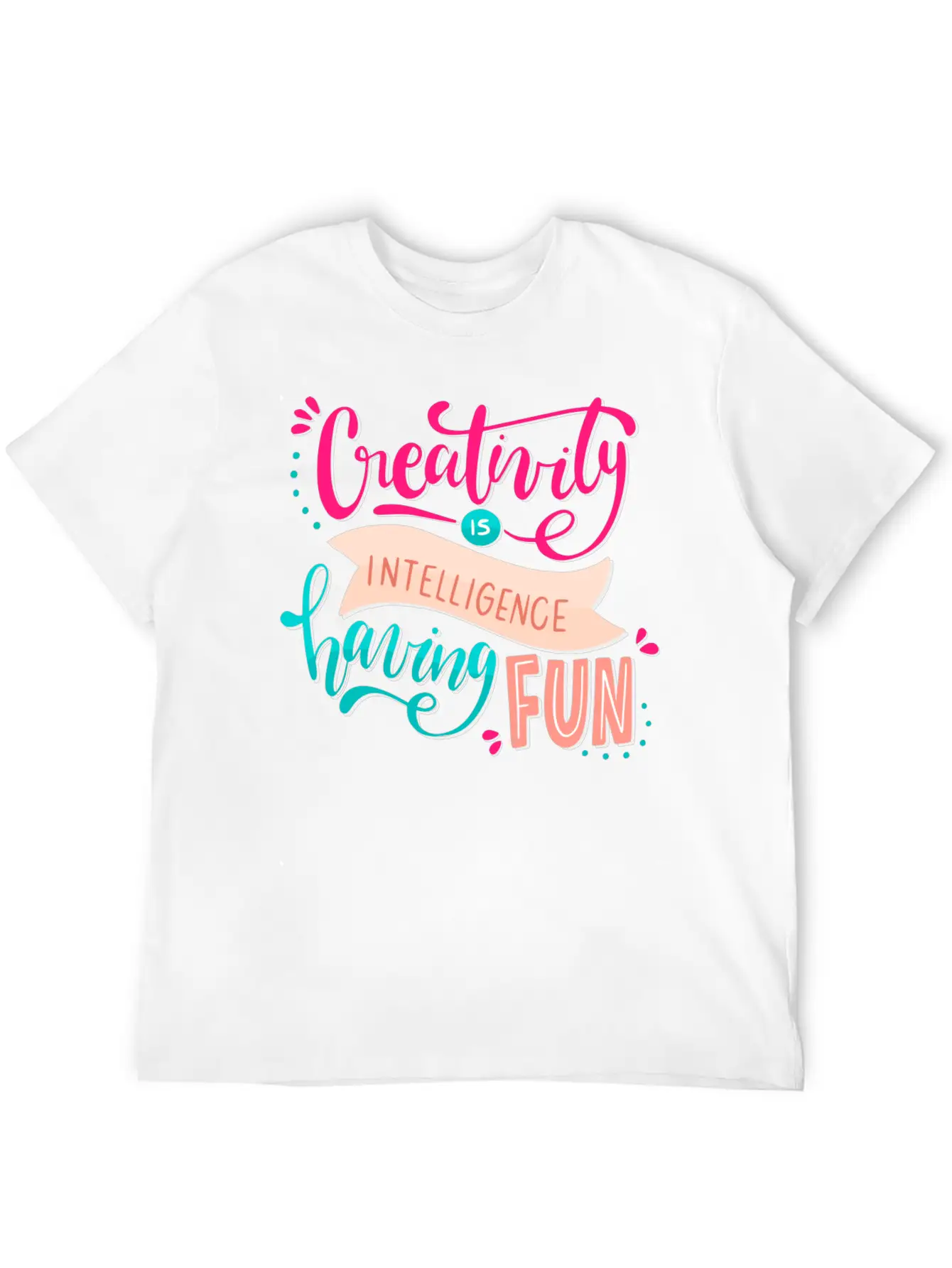 Creativity Unisex Short Sleeve Soft Cotton T-Shirt – Casual Everyday Wear