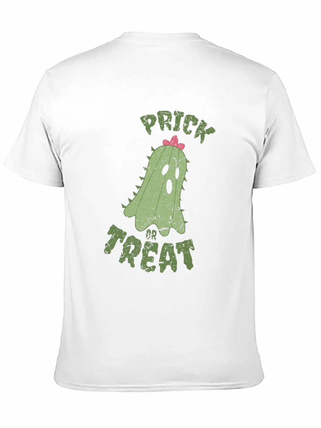 Creepy Ghost Cactus Gift Halloween Unisex Short Sleeve Soft Cotton T-Shirt – Casual Everyday Wear