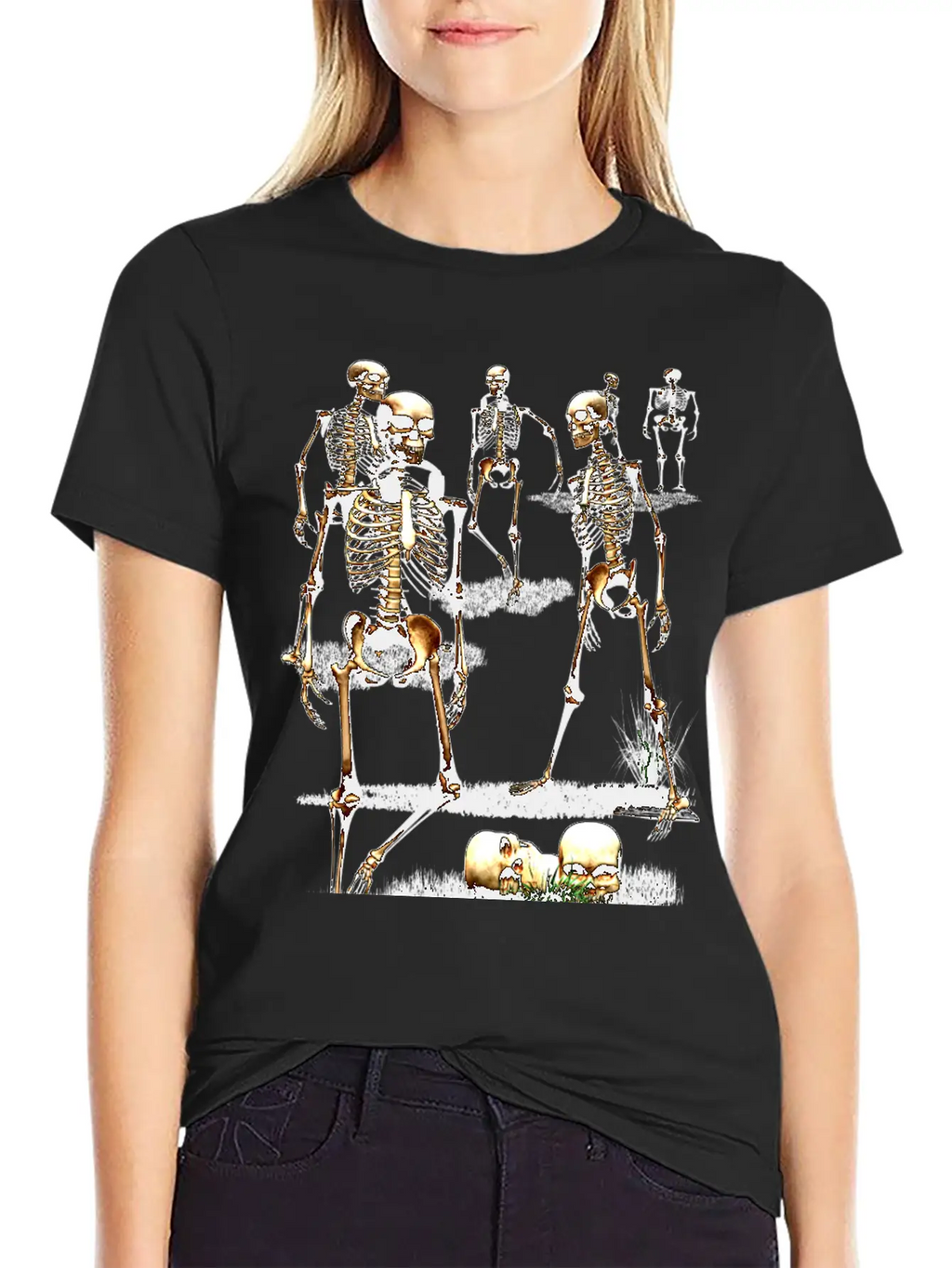 Creepy Halloween Party Unisex Casual T-Shirt – Clean Design For Daily Comfort