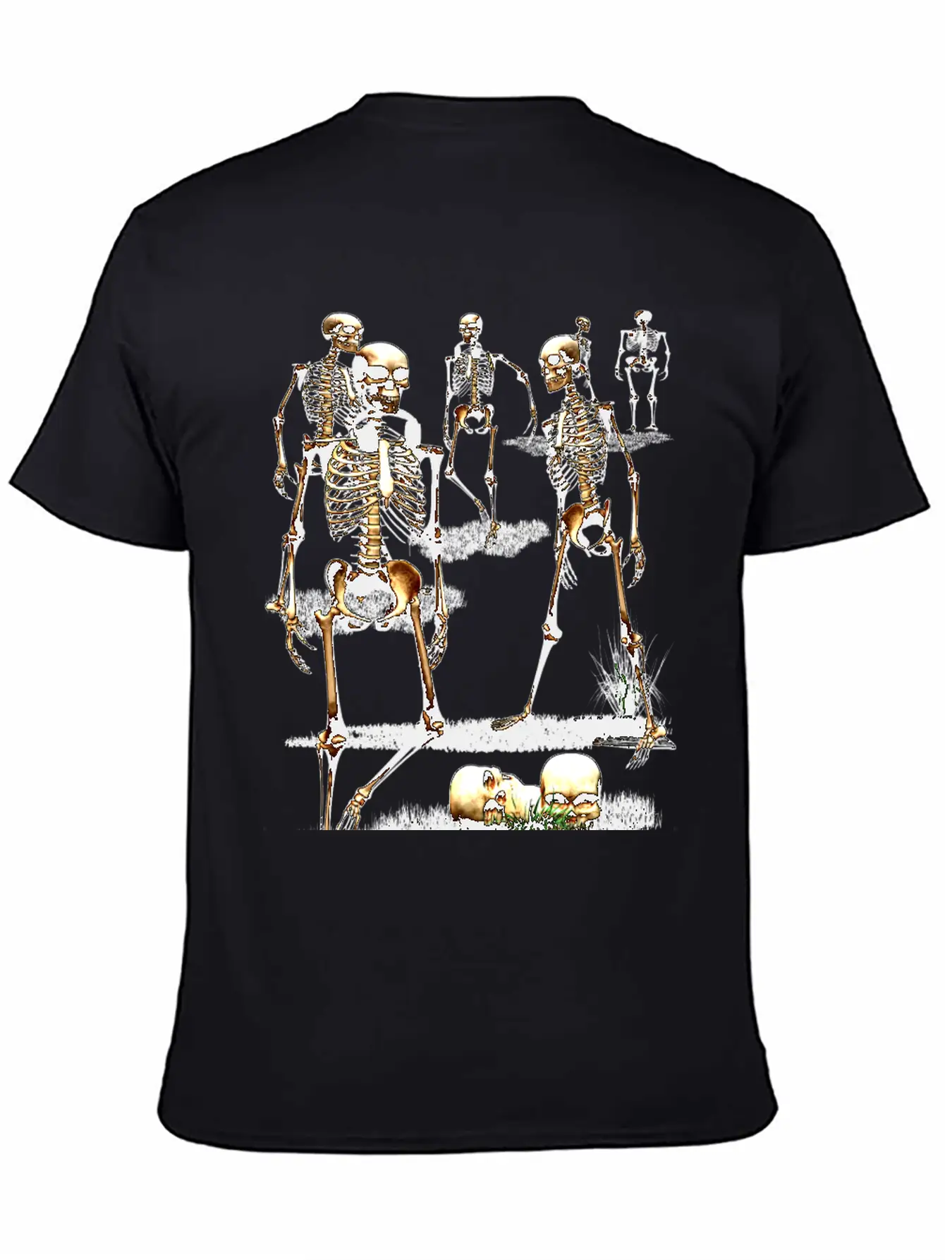 Creepy Halloween Party Unisex Casual T-Shirt – Clean Design For Daily Comfort
